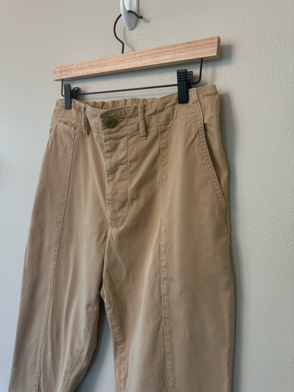 Alex Mill Boyish Chino Pants Size 6 Tan High Rise Straight Leg Casual - Picture 4 of 11